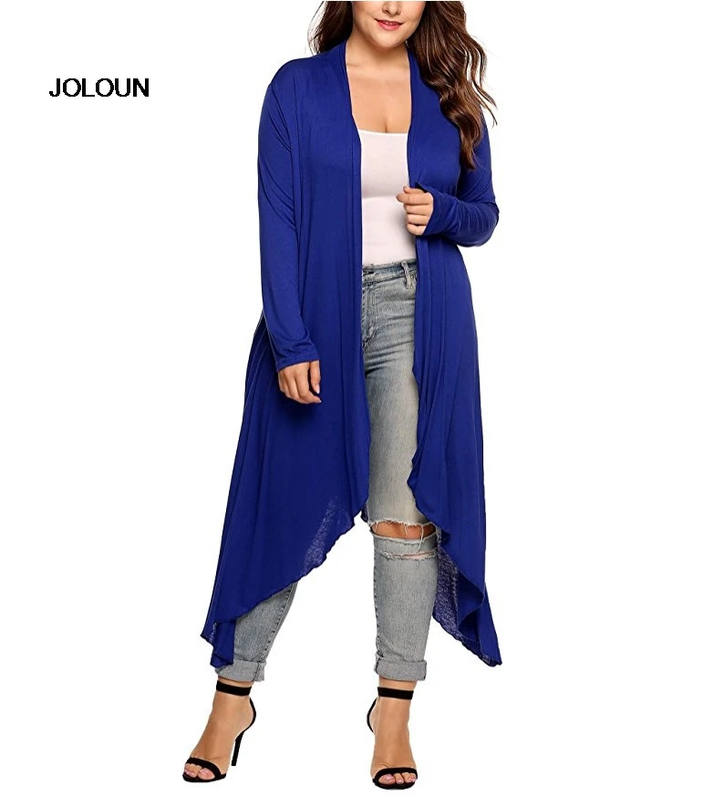 Plus Size Feminino Women's Irregular Knitted Cardigan Loose Sweater Poncho Long Sleeve Coat Jumpers Tops Kleding Vrouwen 5XL |
