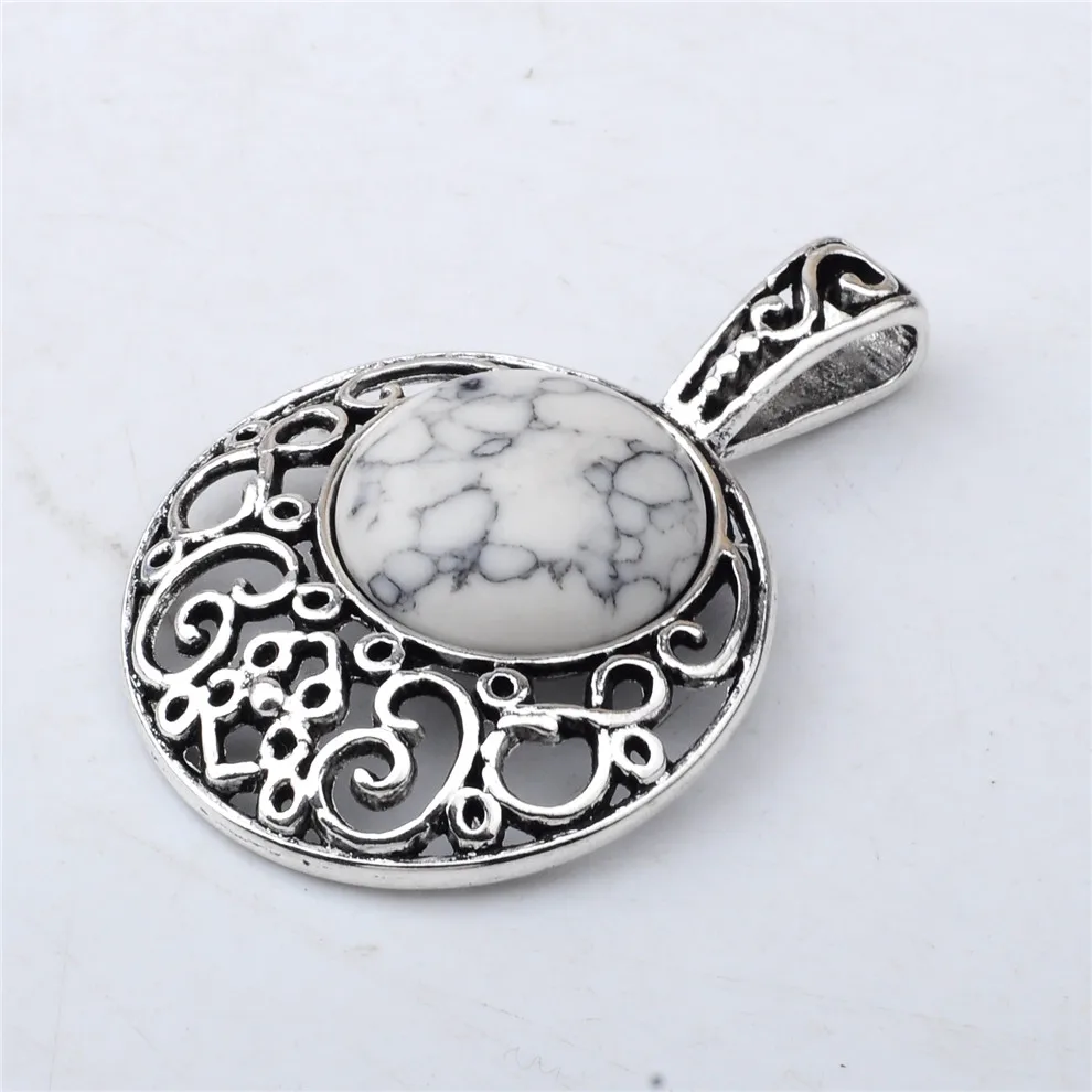 Reiki Chakra Yoga Semi Precious Natural Stone Pendant Quartz Crystal Necklace Female Jewelry Love Moon Stars Back Hollow Lol