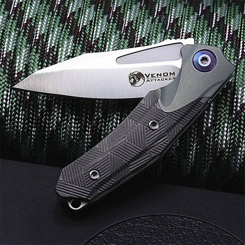 Новинка,, складной мини-нож M390 из порошковой стали, титанового сплава, шарикоподшипник, тактические ножи