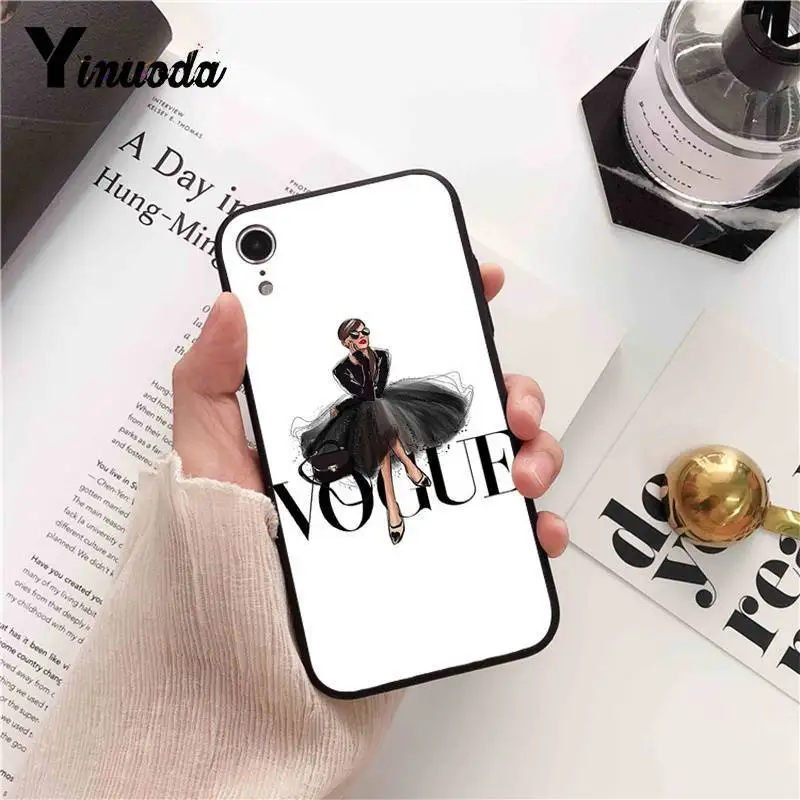 Yinuoda бренд больше проблем, чем Vogue роскошный PhoneCase для iPhone X XS MAX 6 6s 7 7plus 8 8Plus 5 5S SE XR 11 11pro 11promax