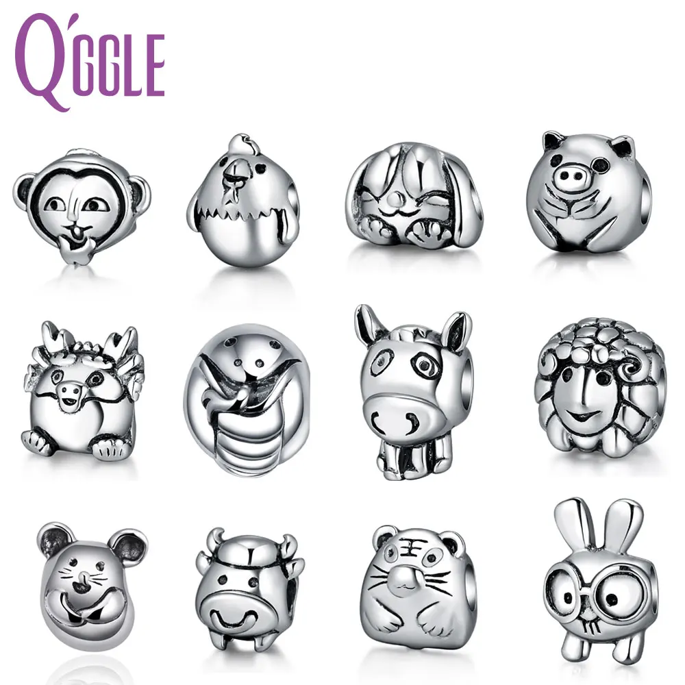 QGGLE Китайский Зодиак Животные Крыса Бык Тигр кролик дракон змея лошадь Рам