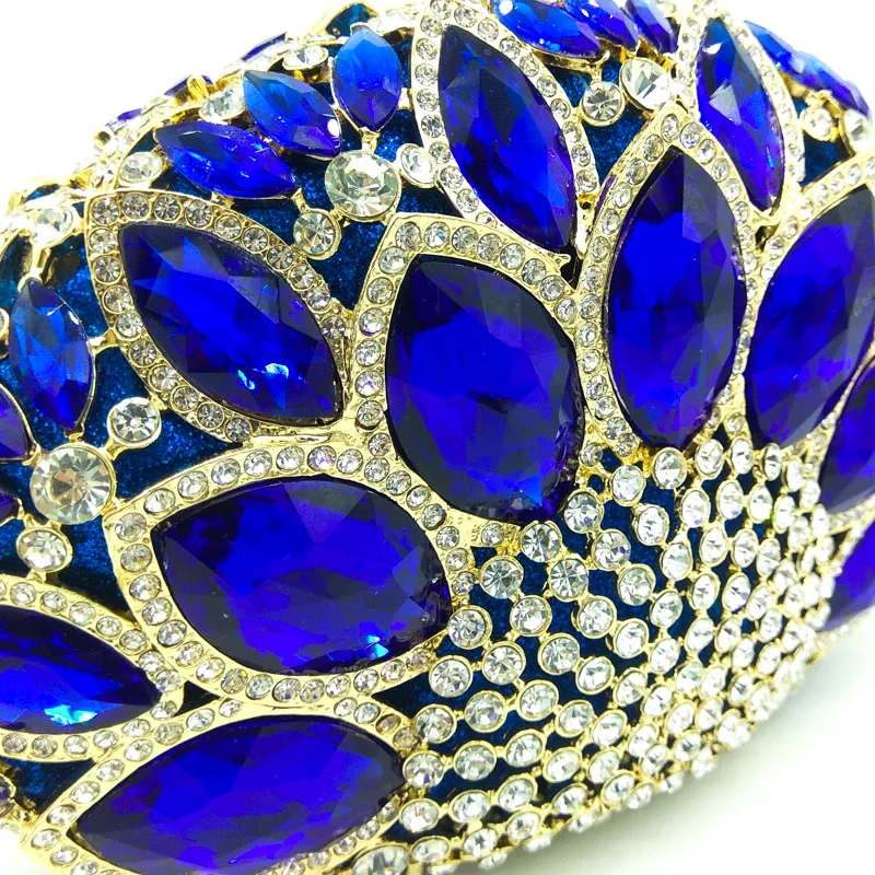 Boutique De FGG выдалбливают Для женщин шикарная, из кристаллов Сумка-клатч вечерняя сумки Свадебный Свадебная вечеринка выпускного вечера сумочка кошелек металлический клатчи