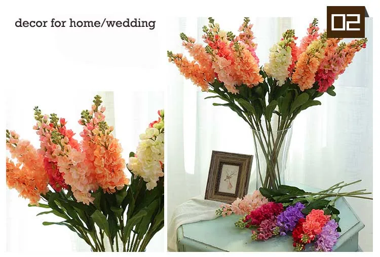 Vivid Hyacinth фиолетовые искусственные цветы для свадьбы, дня рождения, вечеринки, свадебные цветочные искусственные цветы с листом, домашнее свадебное украшение