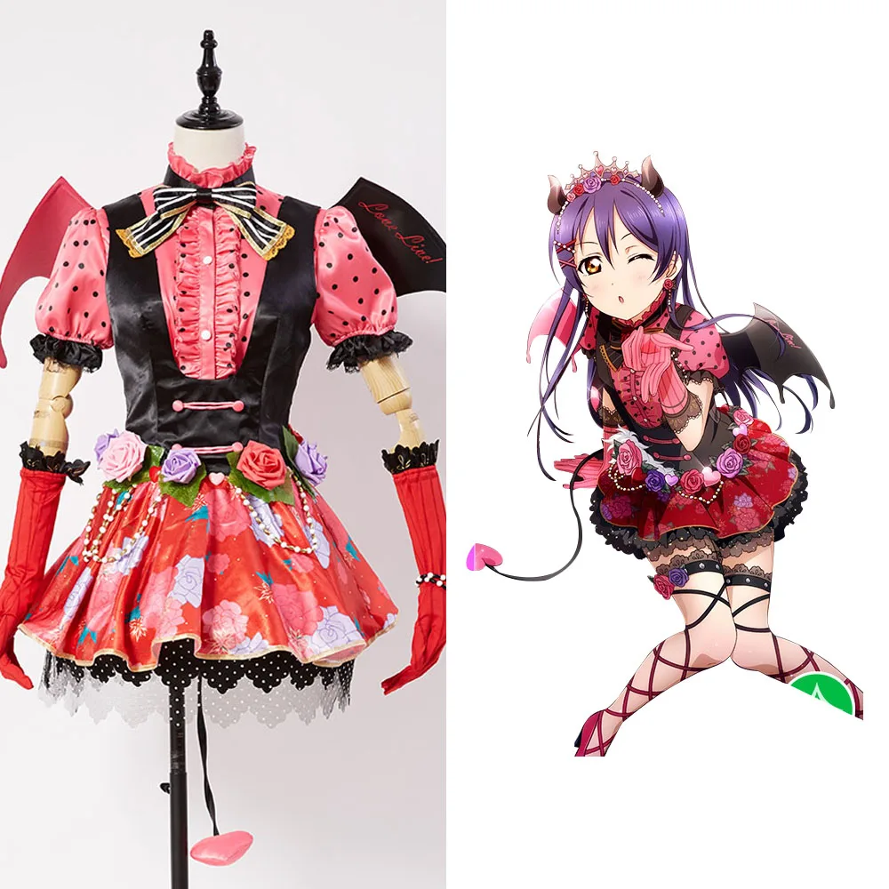 Love Live! Новая трансформированная Униформа UR Umi Sonoda Little Devil костюм для косплея на