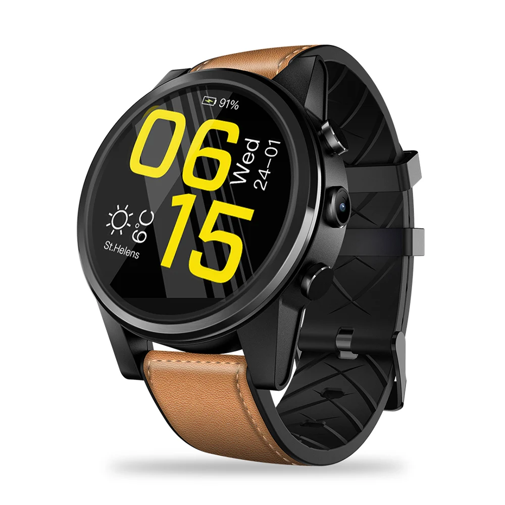 Gps Wi-Fi мужские Смарт-часы Zeblaze Top 4 PRO 4G SmartWatch SIM Bluetooth 4,0 5 мегапикселей 1,6 дюймовый Кристальный Дисплей 600 мАч