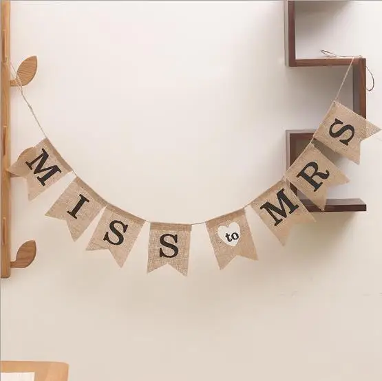 

Miss To Mrs Banner Bunting Vintage Banner Bunting Bridal Shower Hen Party Bachelorette Party Night Decorations Rustic wedding