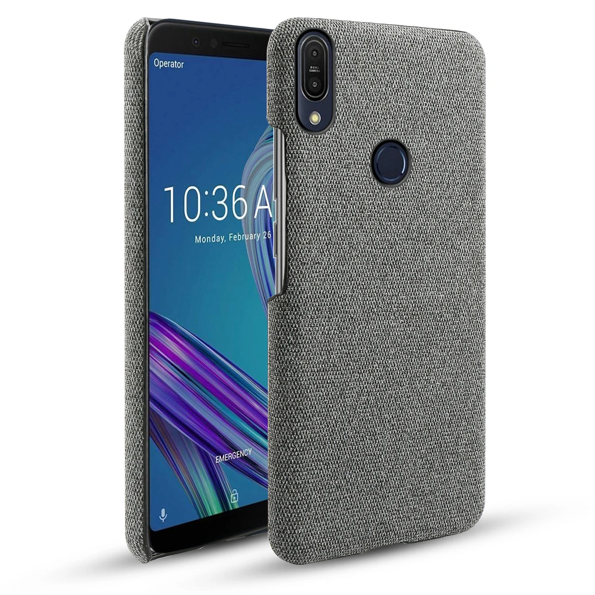 Серый Для ASUS ZenFone Max Pro M1 ZB601KL ZB602KL чехол тонкий PC фетровый тканевый противоударный чехол Для Zenfone Max M2 ZB633KL чехол - Цвет: Серый