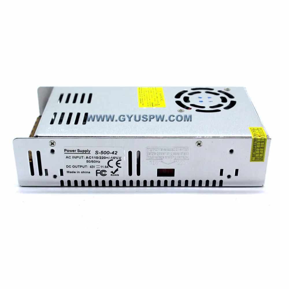 DC42V 11.9A 500 Вт драйвер импульсного источника питания AC 110 220 В вход в DC 42 SMPS для ЧПУ