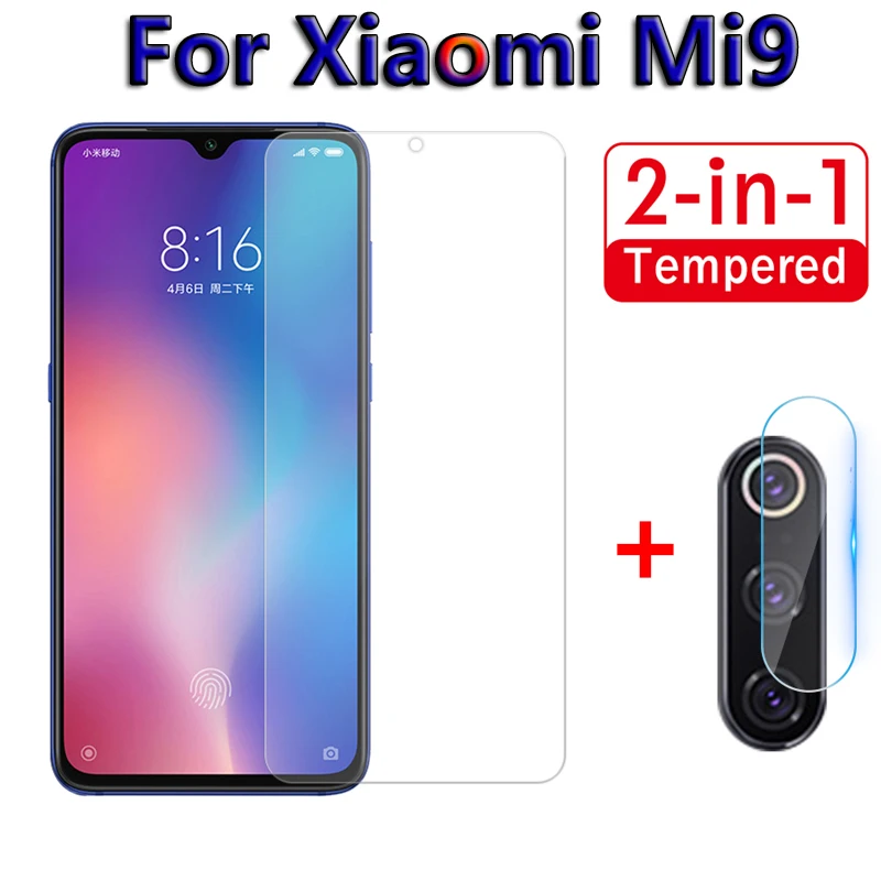 

2 in 1 Screen Protector Glass For Xiaomi Mi9 SE Mi 9 9se Camera Tempered Glass On For Xiaomi Mi9 se Back Lens Protective Film 9H