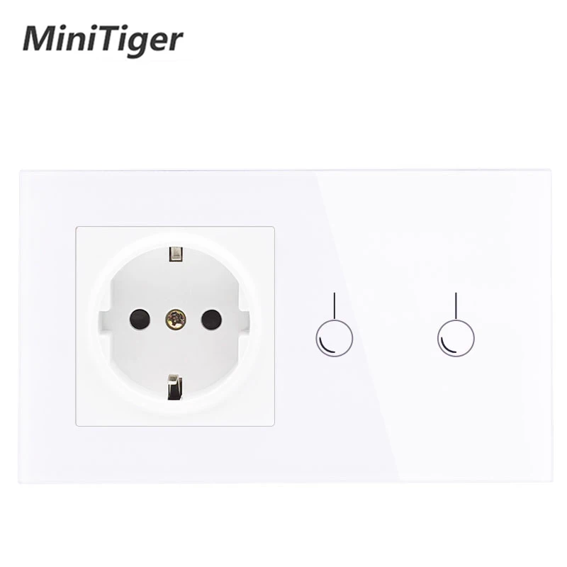 Minitiger стандарт ЕС настенная мощность 16А розетка и 1 банда способ настенный