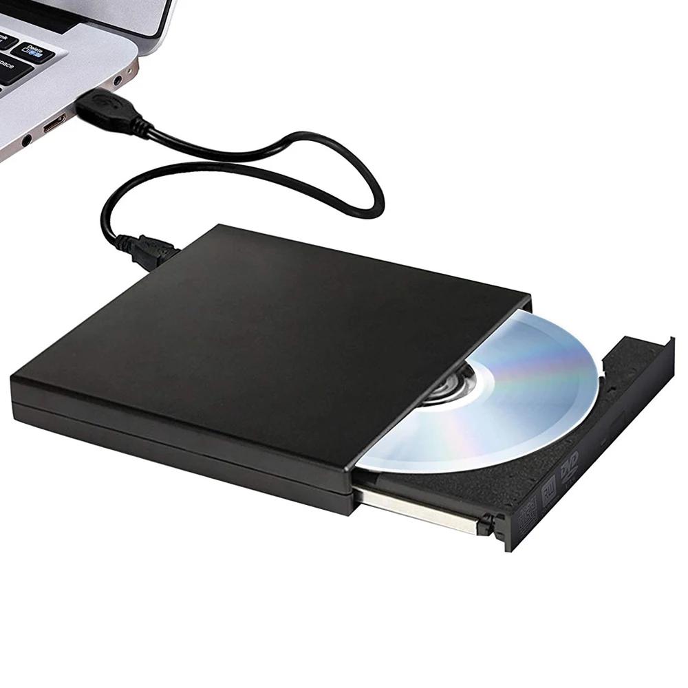 Внешний оптический привод DVD ROM USB 2 0 CD/DVD-ROM устройство записи тонкого портативного