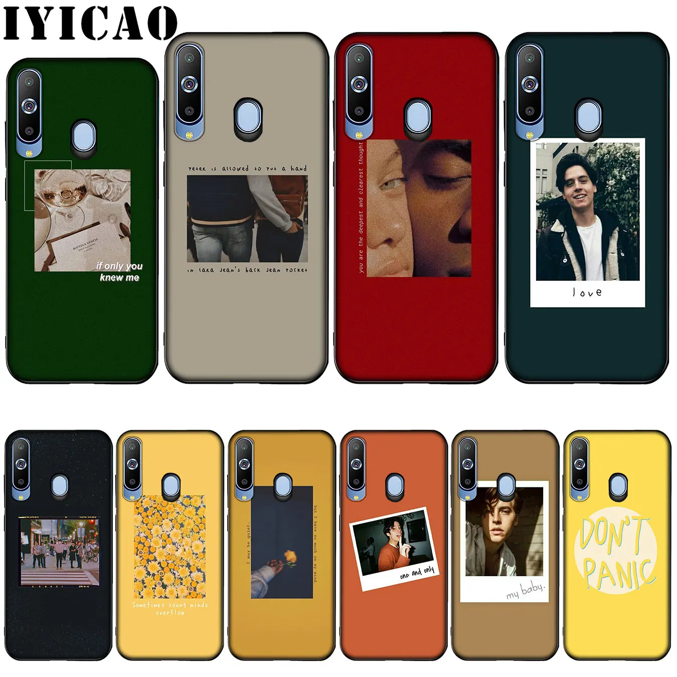 Силиконовый чехол IYICAO для Samsung Galaxy A10 A30 A40 A50 A70 M10 M20 M30 | Мобильные телефоны и