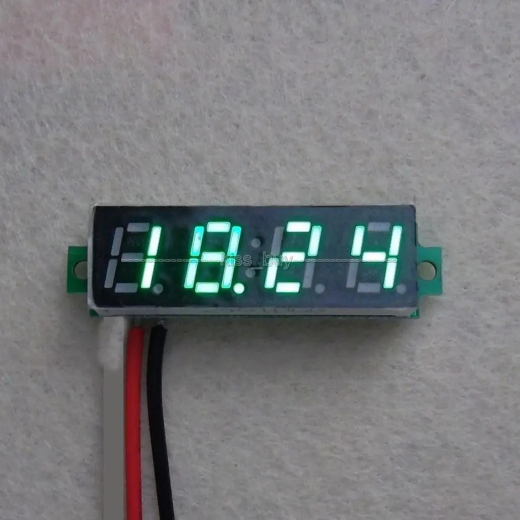 0 28 &quot4 00 V 30 DC 4 цифры Цифровая панель вольтметра зеленый светодиодный измеритель