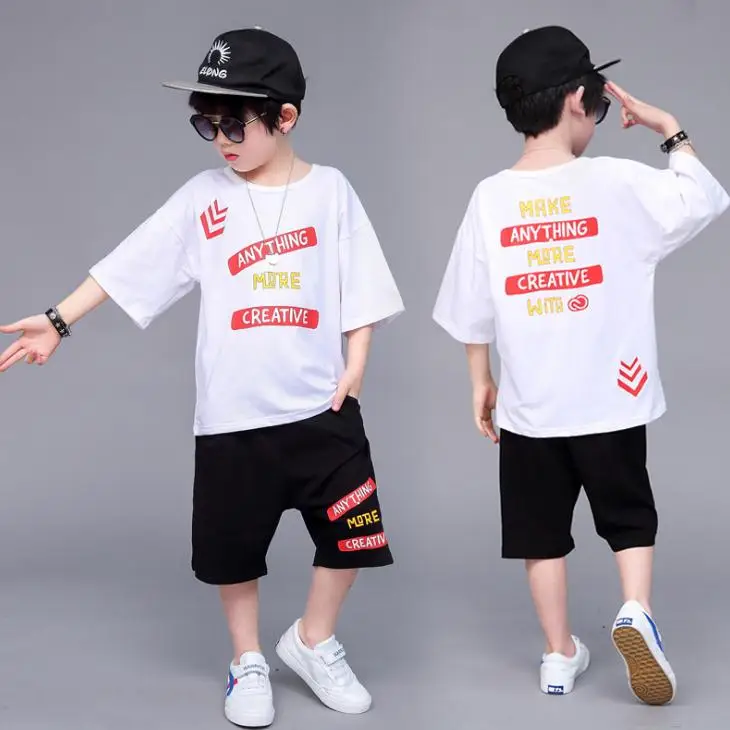 2019 Kids Clothing Set Summer Boys Fashion Clothes 3 4 5 6 7 8 9 10 12 Years Short Sleeve Cotton Children Sets For Boy | Детская одежда
