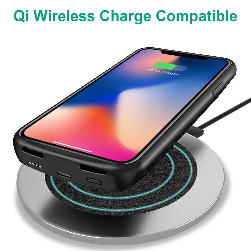 Беспроводной чехол для аккумулятора для iphone X XS XR Xs Max 11 pro Чехол для аккумулятора Qi чехол для беспроводной зарядки для iphone 11 11 pro max