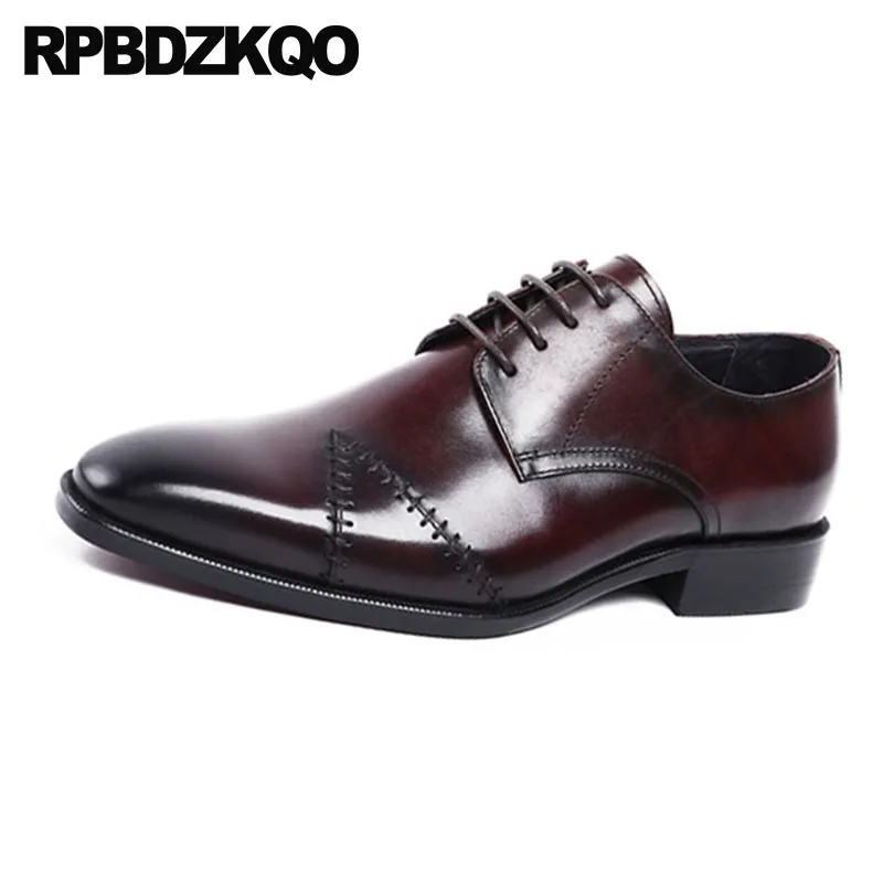 Туфли оксфорды мужские из натуральной кожи британский стиль ретро Италия ручная