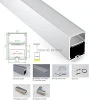 10 x 1 m setslot linear light aluminum profile led strip light and super deep u channel for suspension or pendant lamps