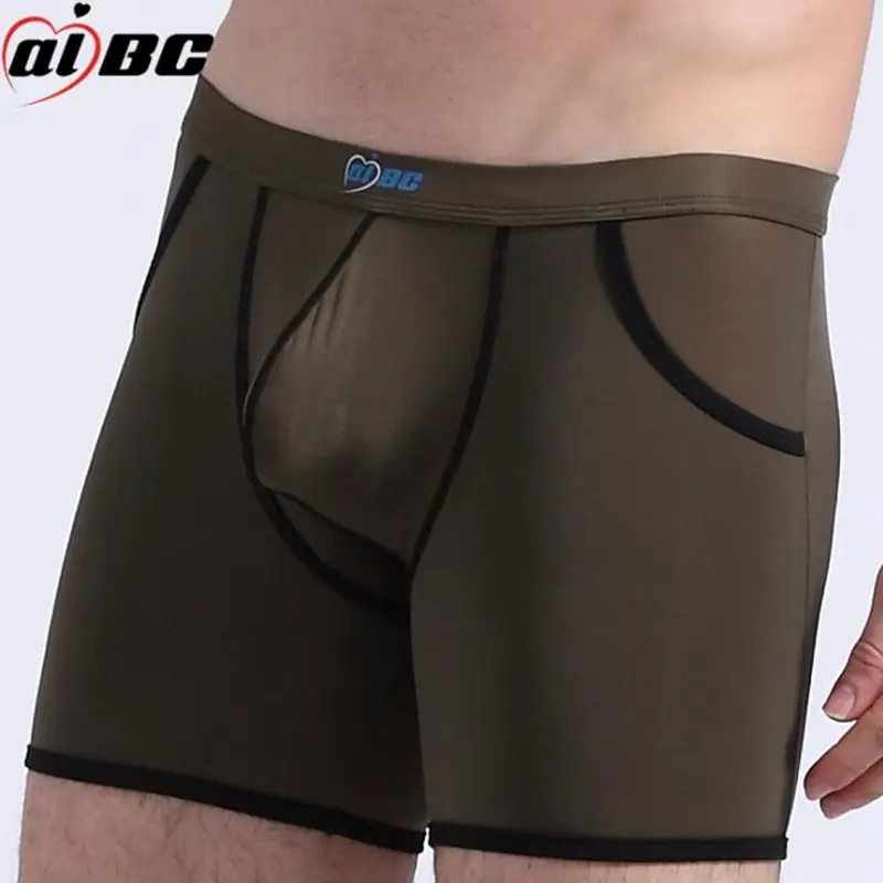 Боксеры AIBC мужские из вискозы свободные крутые короткие эластичные ультратонкие