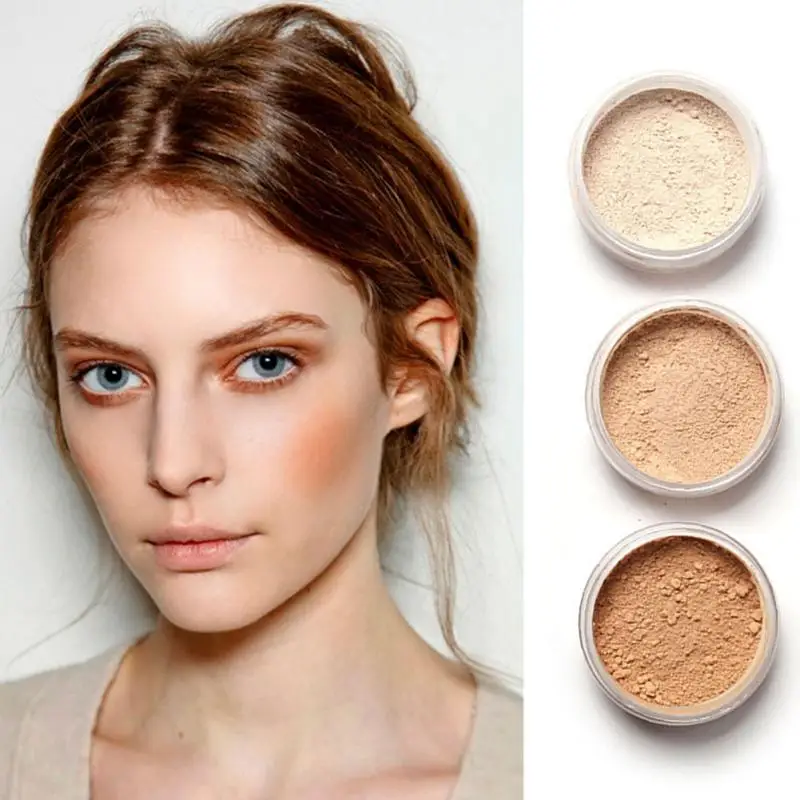 3 цвета профессиональный макияж порошковое масло для лица Управление Loose Powder Smooth