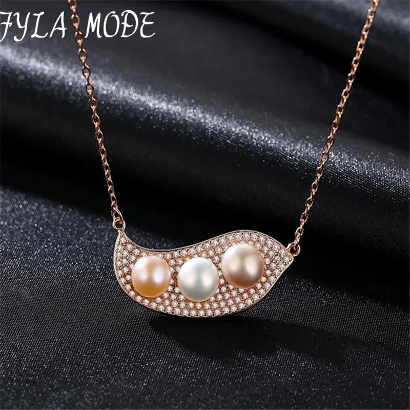 Мода себе 925 серебряные ювелирные изделия японский стиль милый пресноводный