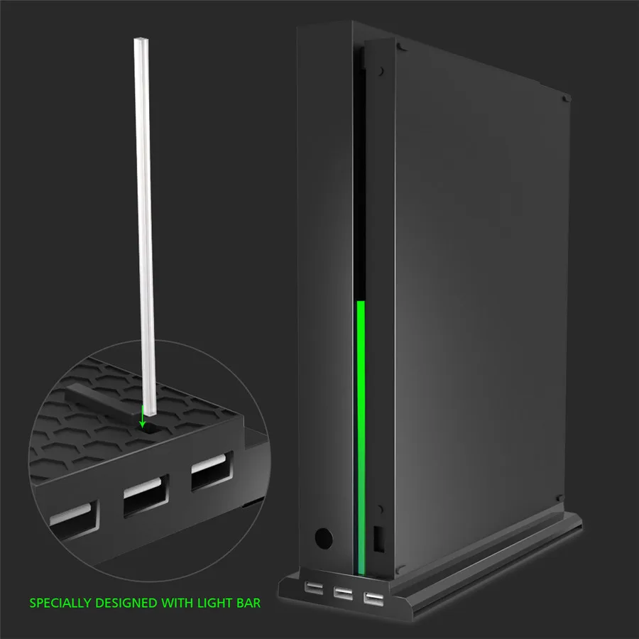Охлаждающий вентилятор для игровой консоли Microsoft XBox One X с вертикальной