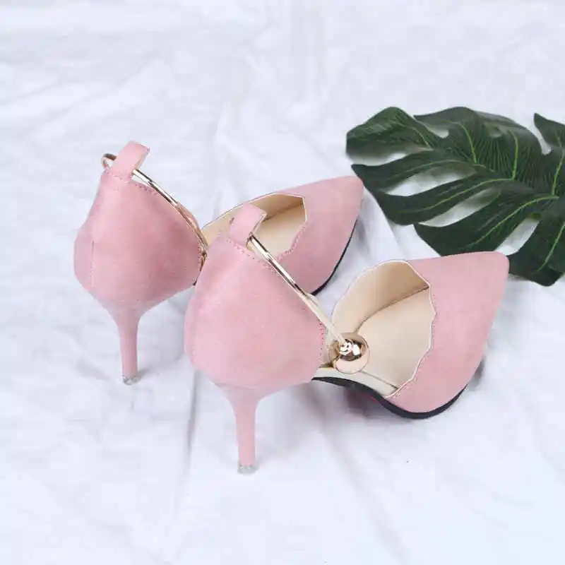 169 Pink 7CM Женские туфли-лодочки; Новое поступление года; женская обувь на высоком каблуке с острым закрытым носком; женская свадебная обувь с кружевом и бисером - Цвет: 169 Pink 7CM