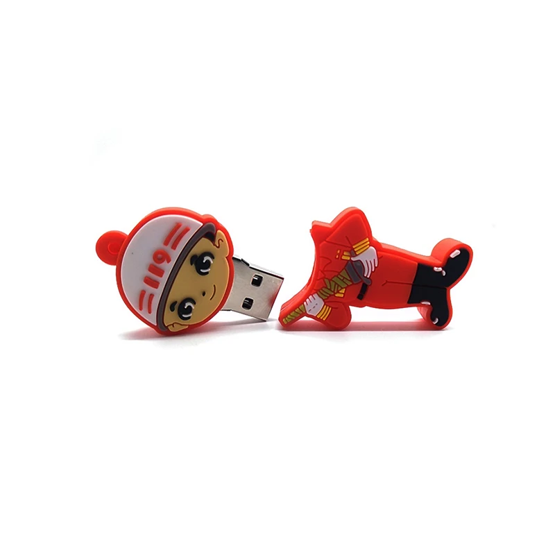 

USB flash drive cartoon Firemen pen drive 4GB 8GB 16GB 32G 64GB Fire hydrant / fire extinguisher memory stick ceartive pendrive