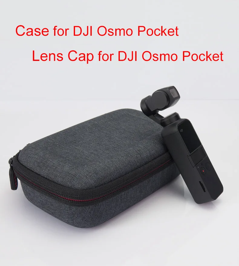 Жесткий чехол EVA для переноски DJI Osmo Pocket, защитная дорожная сумка, поставляется с крышкой объектива для ручного карданного фотоаппарата
