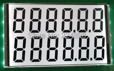 90PIN HTN двойная 6-цифровая сегментная ЖК-панель 3-5 в белая подсветка | Электронные
