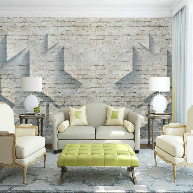 Custom Made Home Improvement 3D Wallpaper for Walls 3d brick wall industrial decorative painting murals wallpaper | Обустройство дома