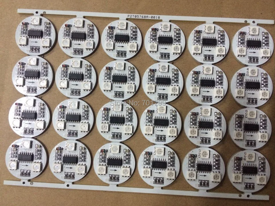 Модифицируемая Пиксельная печатная плата WS2801 5050 SMD 12 В постоянного тока 3