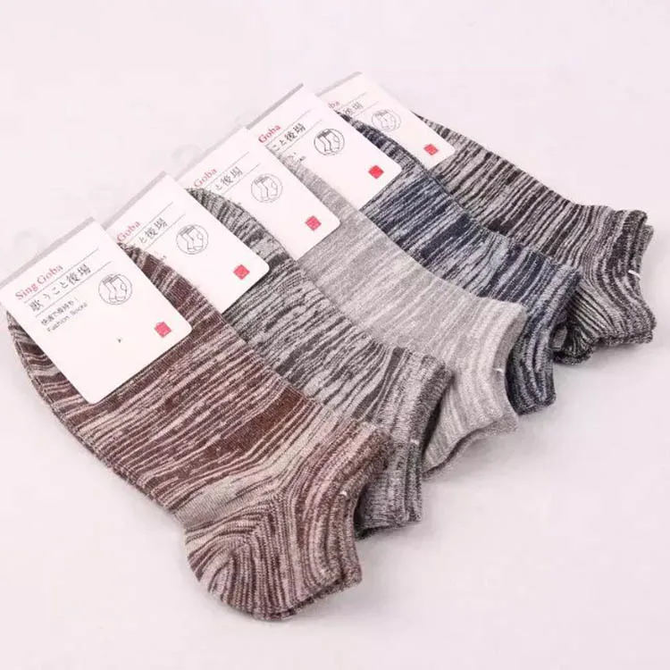 10 Пар/лот Толстые мужские носки народном стиле ретро градуированный песок цвет