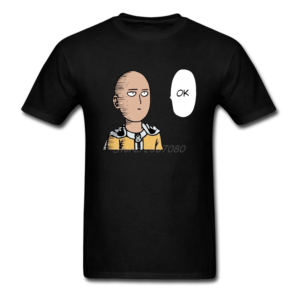 One Punch Man Футболка размера плюс короткий рукав Для Мужчин's Футболки Поп крутая
