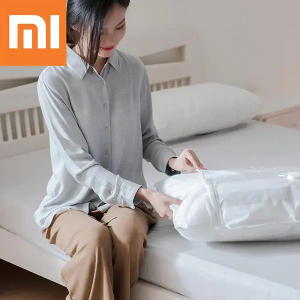 MI Mijia 5/11 шт./набор, умная вакуумная сумка для хранения, складная сумка для сканирования, qr-код, приложение для записи, герметичная компрессионная сумка-Органайзер