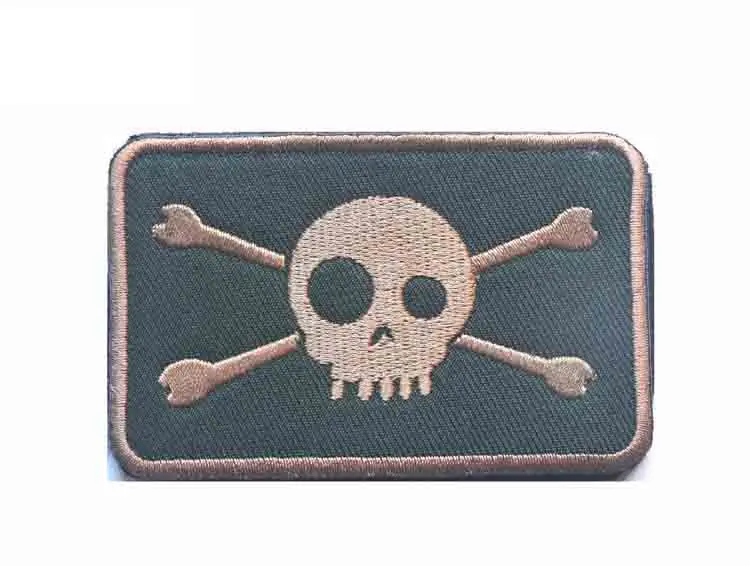 Jolly Rogers пиратский череп США ВМС Вышивка Аппликации значки эмблема военная армия см аксессуар обруч и петля тактический боевой дух - Цвет: NO.6