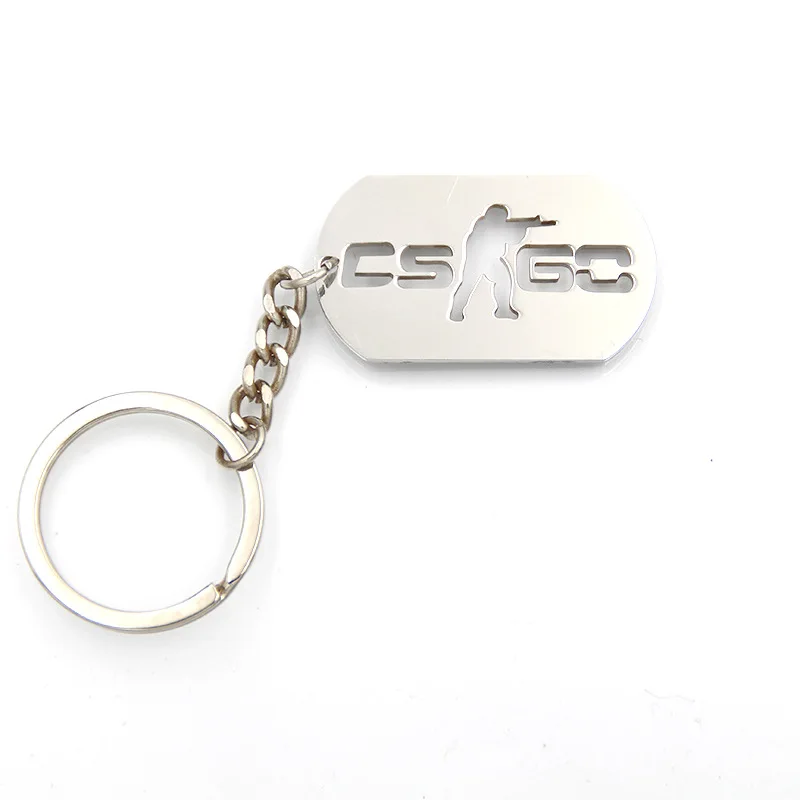 Брелки из нержавеющей стали Counter-Strike CSGO креативные подарки мужские подвески с