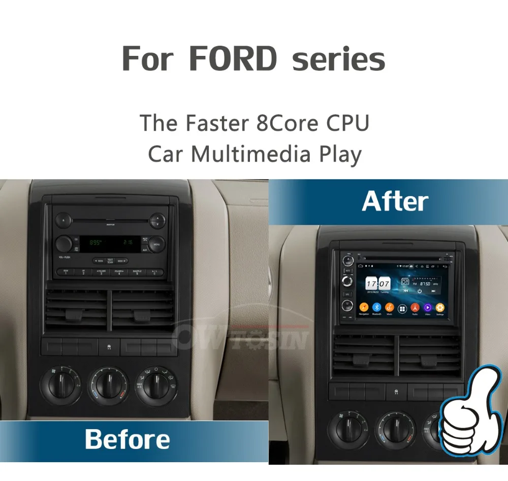 " ips 8Core 4G+ 64G Android 9,0 автомобильный DVD радио gps для Ford Explorer Fusion Mustang Focus Edge Expedition Escape F150 DSP CarPlay