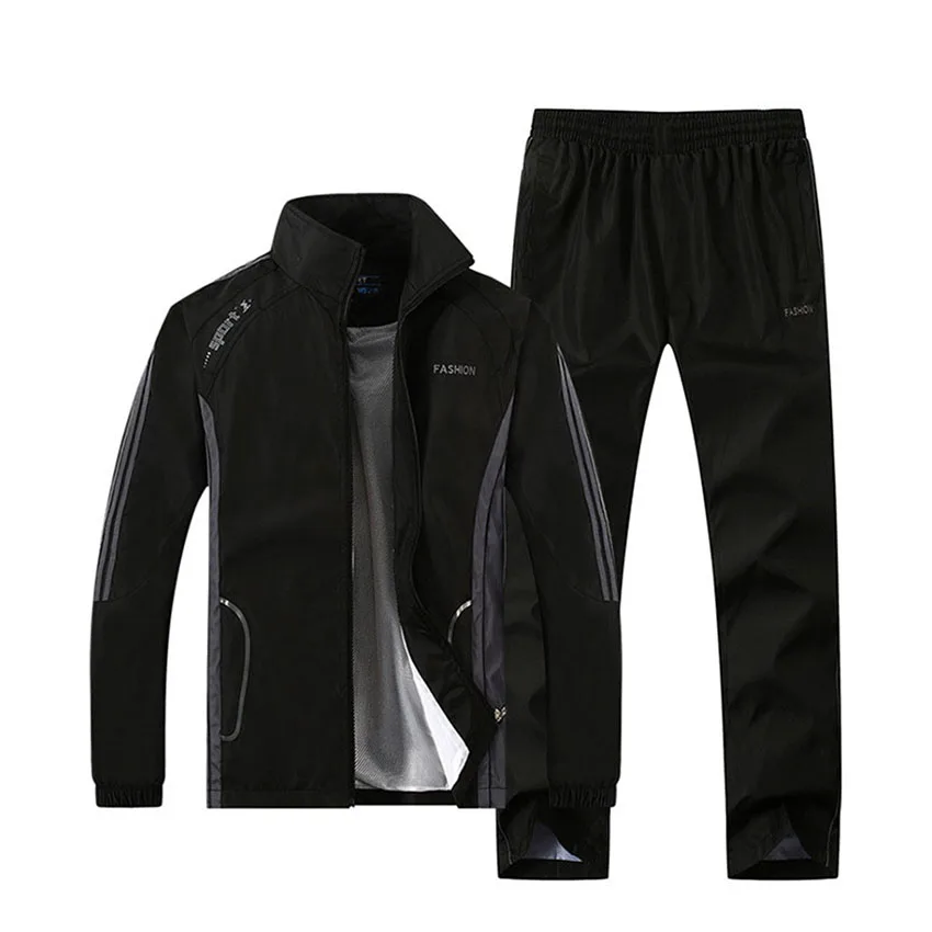 

New spring and autumn thin men's sportswear sports suit men's suit two-piece