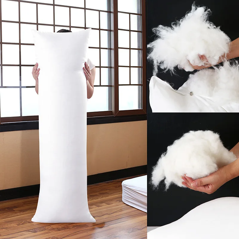 

Long Pillow Inner White Body Cushion Pad Anime Rectangle Sleep Nap Pillow Home Bedroom White Bedding Accessories 150 x 50CM