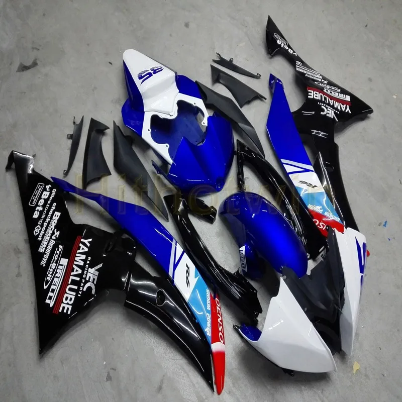 Пользовательские мотоцикла обтекатель корпуса для YZFR6 2008 2009 2010 2011 2012 2013 2014 2015 2016