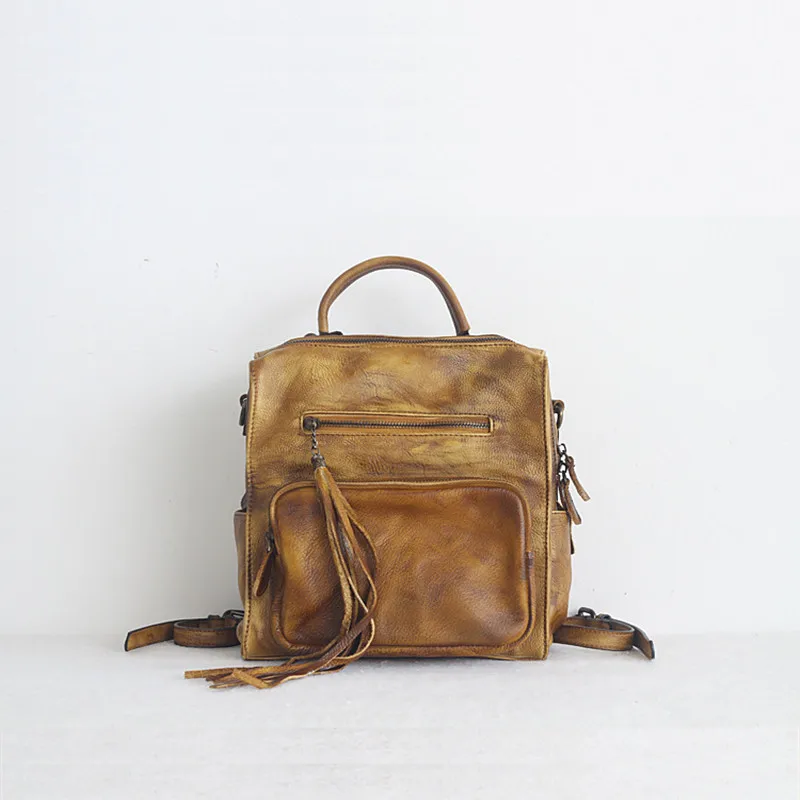 Женские кожаные рюкзаки из натуральной кожи Pyaterochka роскошные сумки через плечо