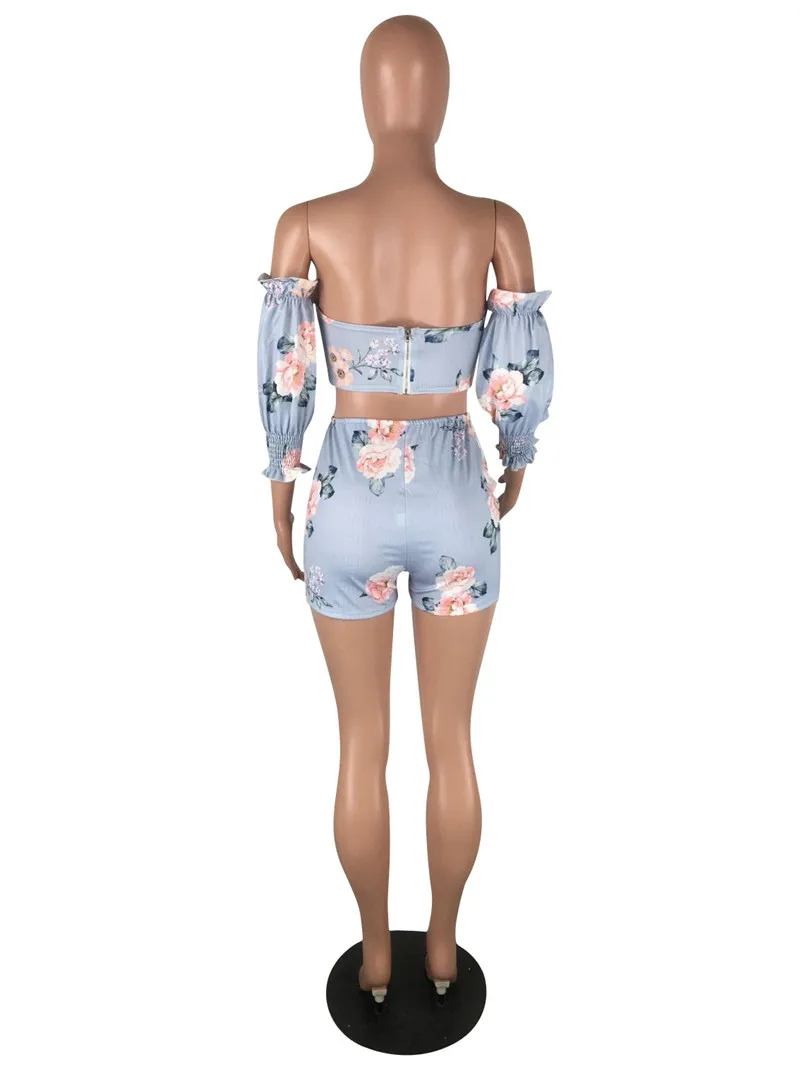 Женский летний комплект из 2 предметов Сексуальный Топ без бретелек и шорты с