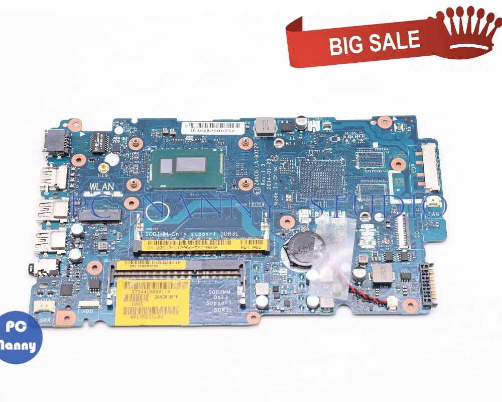 PCNANNY 0G1DPC G1DPC ZAVC0 LA B012P для Dell Inspiron 5447 5442 5542 материнская плата ноутбука SR1EF i5 4210U
