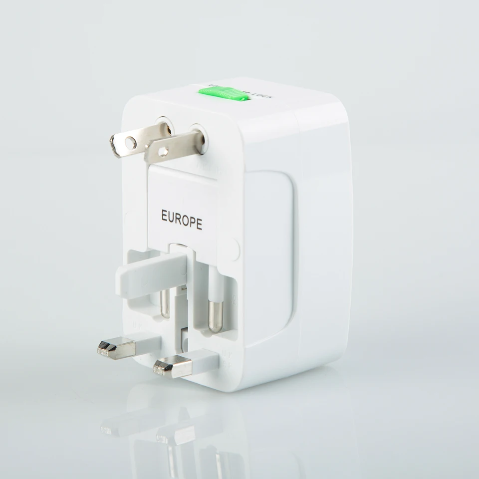 Standing Style Portable White Universal Travel Plug Adapter Changeover All-In-One Power Adaptor Charger | Обустройство дома