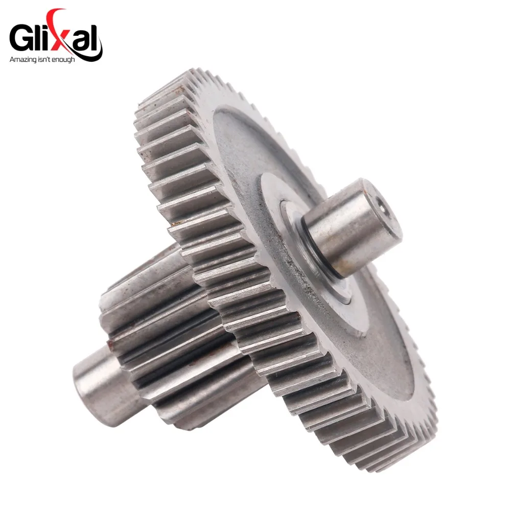 Glixal GY6 49cc 50cc, промежуточный вал уменьшения Шестерни для 139QMB 139QMA 4-ходовой китайский скутер мопед ATV картинг
