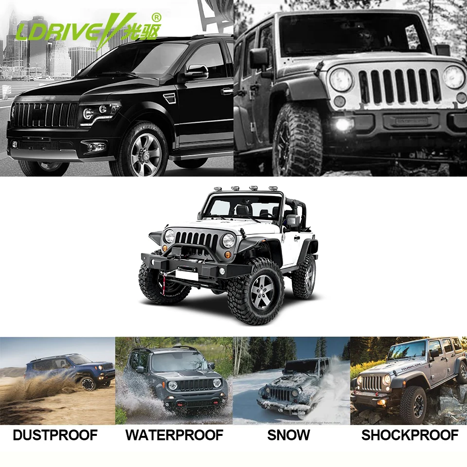 LDRIVE 4 ряда 228 Вт светодиодная фара 13 5 &quotCombo 4X4 4WD внедорожный внедорожник для