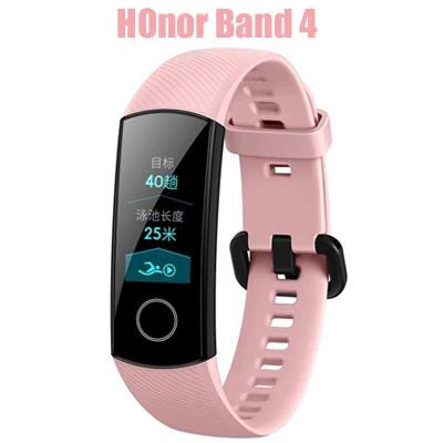 pink huawei Honor Band 5 NFC умный Браслет Оксиметр крови кислород сенсорный экран для сердечного ритма обнаружения и Honor 4 умные часы - Цвет: pink