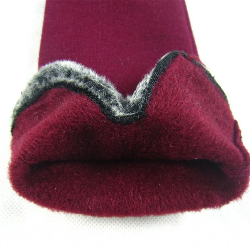 

YGYEEG Fashion Women Touched Screen Gloves Autumn Winter Cute Bow Warm Warmer Mitts Full Finger Mittens Cashmere Female Gloves