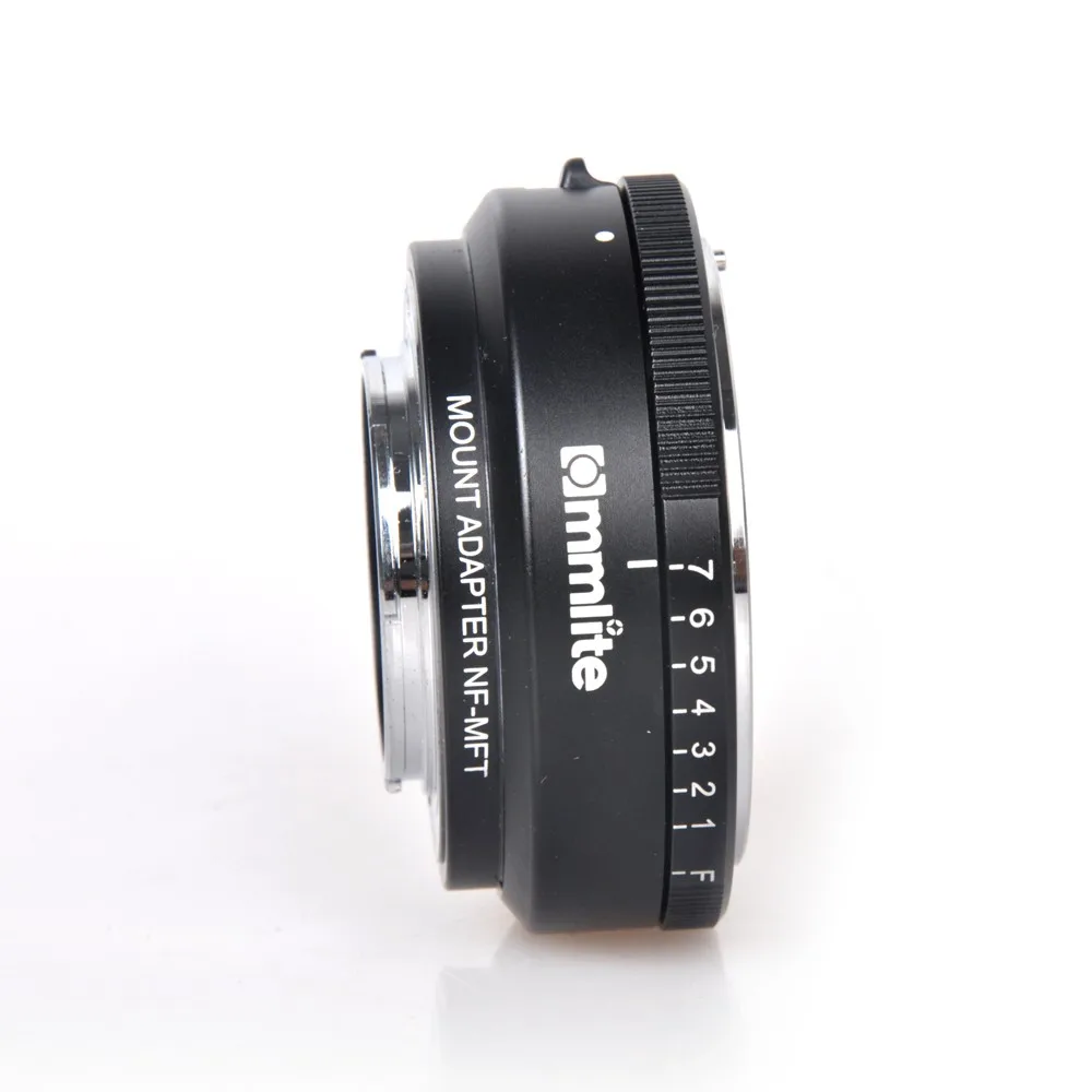Адаптер для крепления объектива Commlite с циферблатом диафрагмы Nikon F объектив