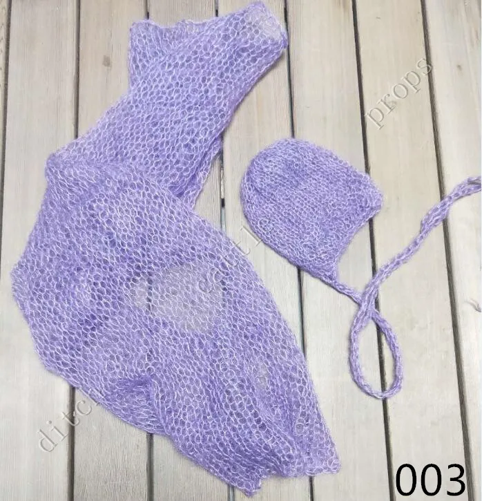 Newbornmoher обертывание 60*30 см и чепчик набор, пол нейтральный Детский комплект, Вязаное детское одеяло, вязаный детский чепчик, реквизит для фотосессии